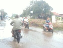 Tanggul Jebol, Jalan Tambi-Tegalurung Desa Tugu Sliyeg, Warga Minta Bupati Segera Bertindak