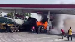 Heboh! SPBU Tulungagung Indramayu Terbakar, Satu Unit Kendaraan Hangus Dilapap Api